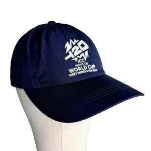 ICC Men's T20 World Cup 2024 Cricket Cap Hat Blue Breathable Mesh Adj Strapback